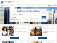 Tablet Screenshot of mississippijobnetwork.com